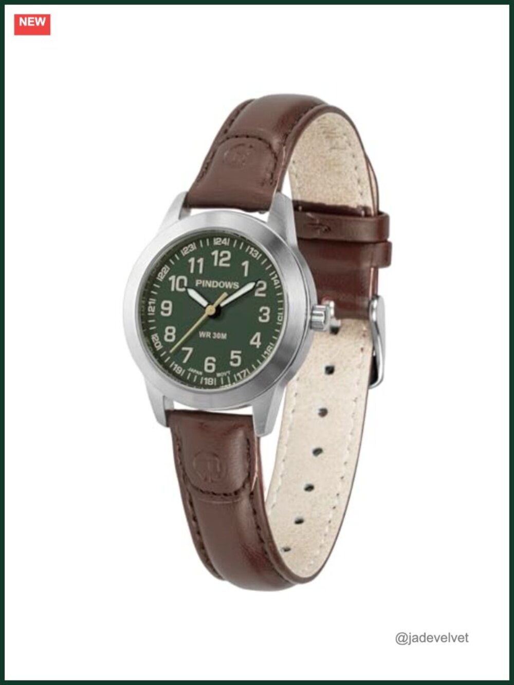 Women's Minimalist Analog Quartz Watch Leather Strap Slim Dress Watch